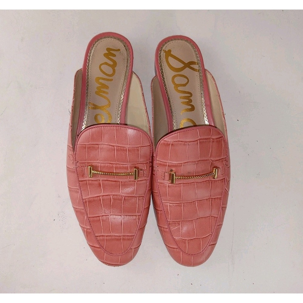 Sam Edelman Laurna Mule Slip On Loafers Size 8 Rose Gold Horsebit - Picture 2 of 9